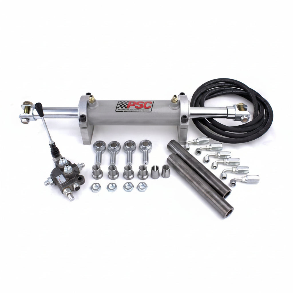 PSC suspension system components on a white background