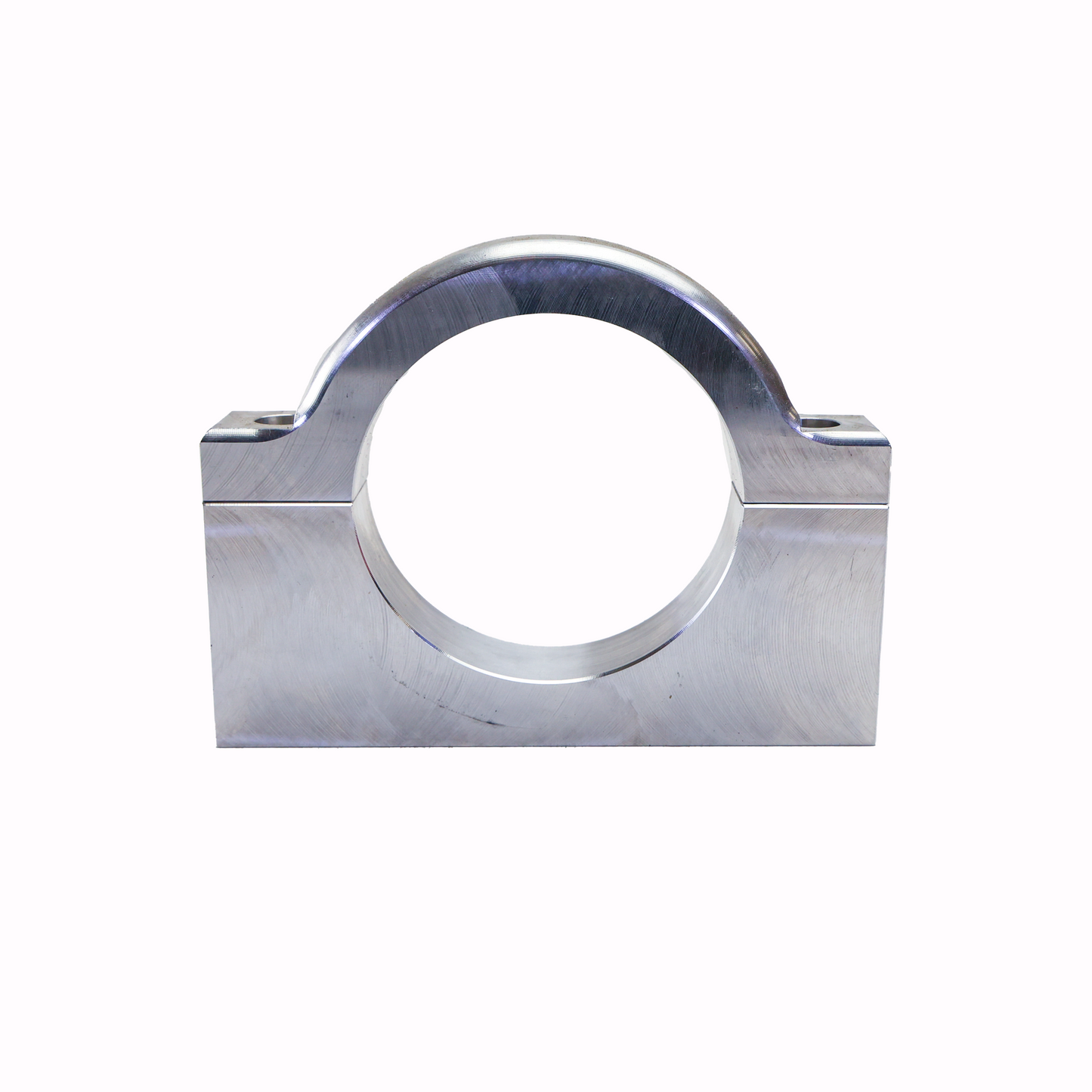 Metallic clip on a white background