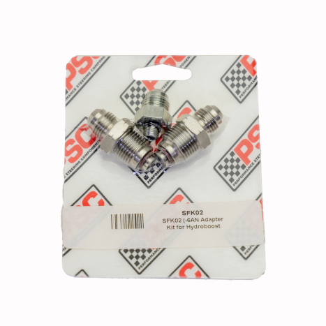 Metal fitting on a branded card with a white background