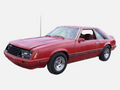 1980 Ford Mustang shown as a reference for compatible steering and vehicle components across Mustang model platforms.