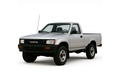 1981 Toyota 4WD pickup shown as a reference for power steering and hydraulic steering system components compatible with 22R and 3.0L 3VZ models.