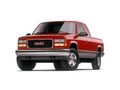 1999 red GMC 2500 pickup shown as a reference for steering system components and fitment across Chevy and GMC passenger vehicle platforms.