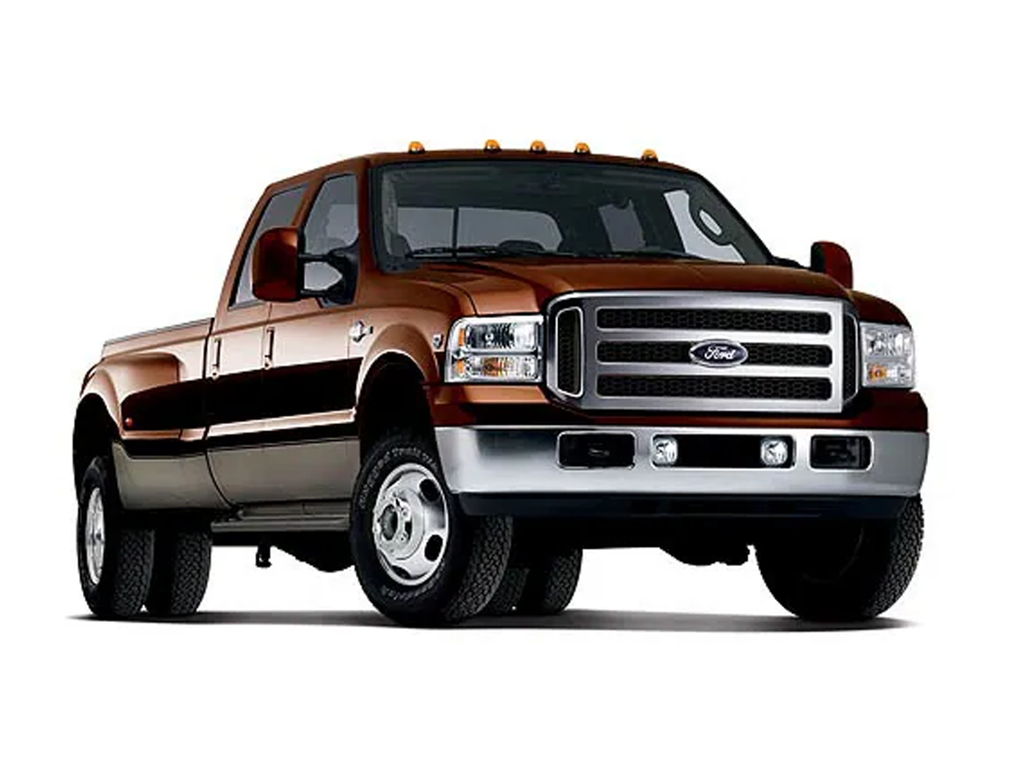 Ford F-350 Super Duty truck shown as a reference for steering system components and upgrade fitment for 2005–2016 models.