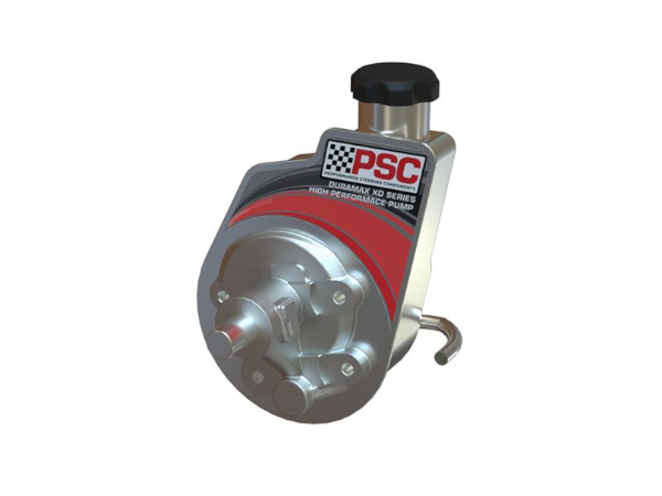 High-performance power steering pump with integrated reservoir shown as a reference for steering system pump components.