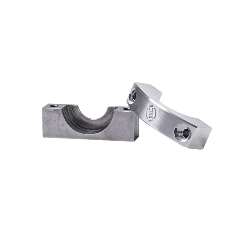 Metal mechanical component on a white background