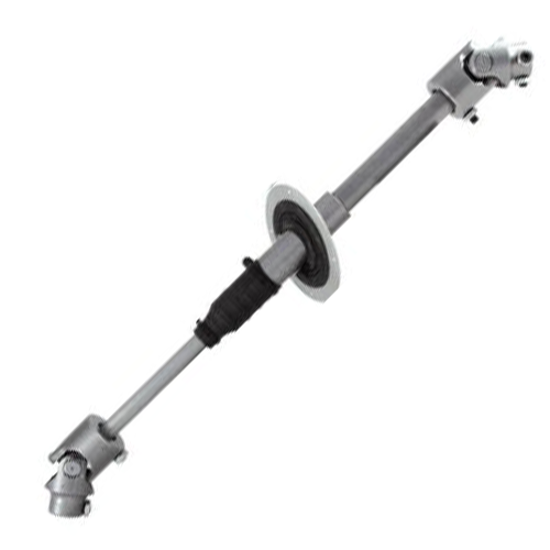 Silver Borgeson upper steering shaft for 1997-2000 Wrangler TJ on a white background. 