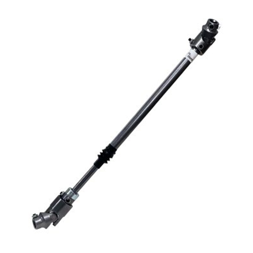 Steel Borgeson steering shaft for full size Dodge truck years 1995-2002 on a white background. 
