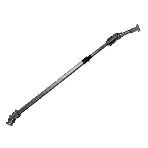 Borgeson steering shaft for 2009-2019 Dodge Ram 2500/3500 including the billet and universal joint on a white background. 
