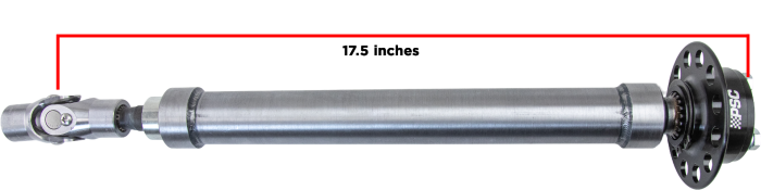 PSC performance STEEL XR Series Steering Column with measurement 