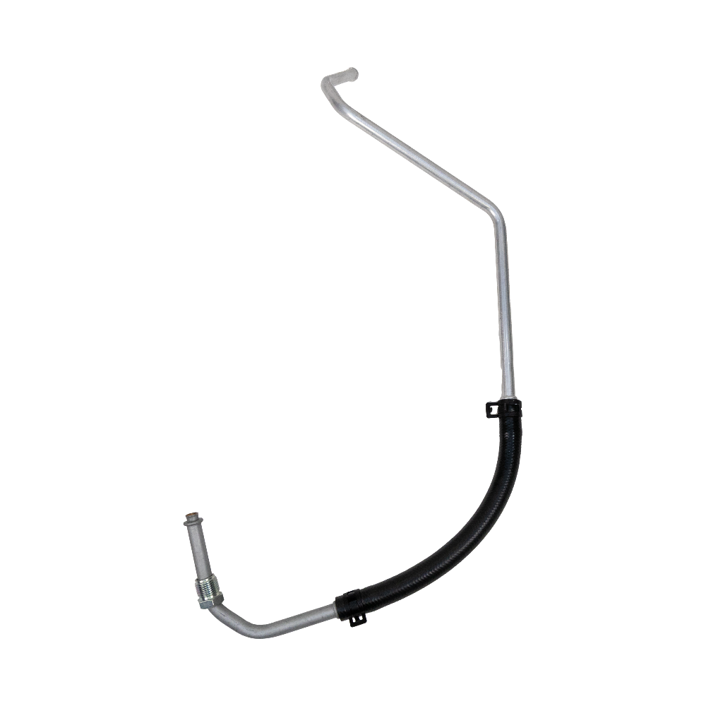 Car oil pressure sending unit hose on a white background