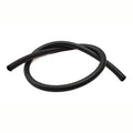 Black rubber hose on a white background