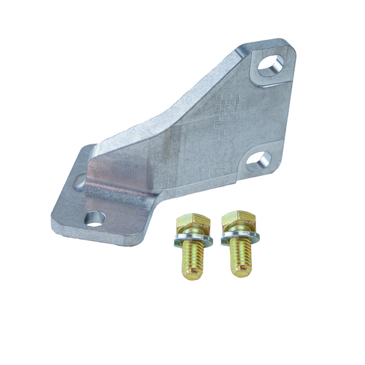 Metal bracket with two bolts on a white background, featuring the PSC logo.