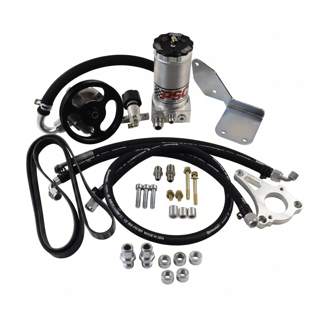 Remote Reservoir Kit  and related steering components on a white background
