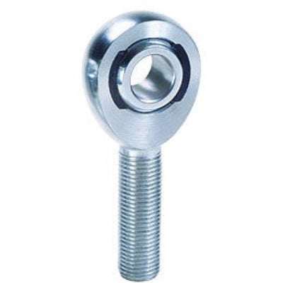 Metal eye bolt on a white background