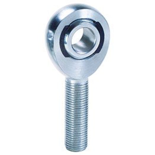 Metal eye bolt on a white background