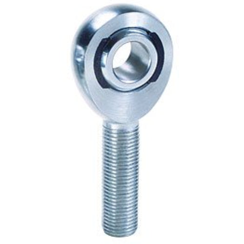 Metal eye bolt on a white background