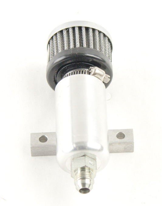 Mechanical component with a cylindrical filter on a white background