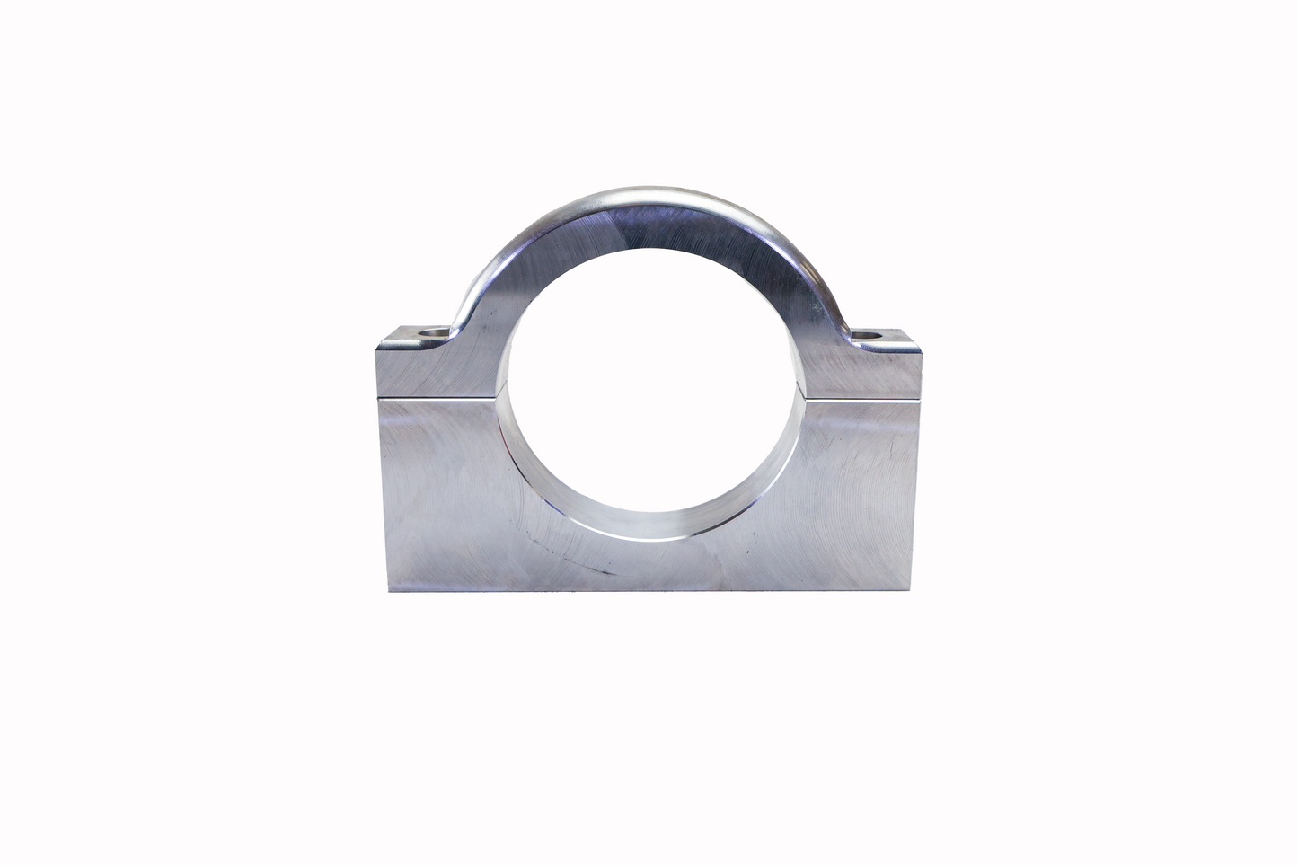 Metallic clip on a white background