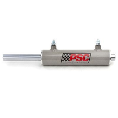 Metal steering component with PSC logo on a white background
