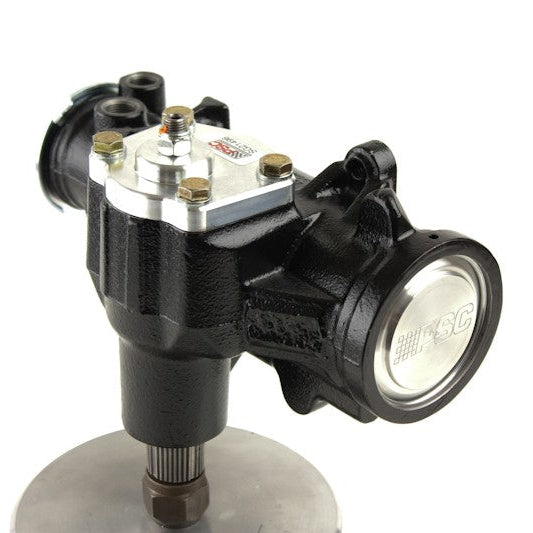 Mechanical device with a light on a white background