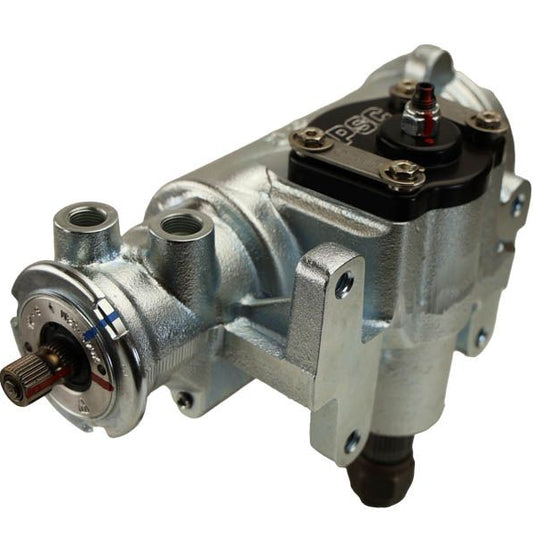 Silver PSC Steer Gear for Autocross Series on white background.