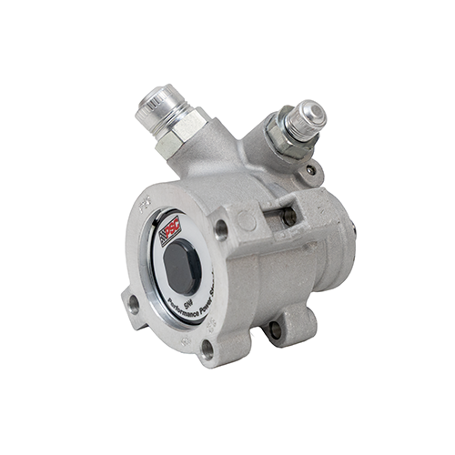Side angle of a steering pump component with 'PSC' branding on a white background. SP1150X