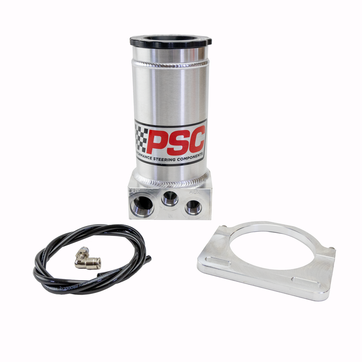 Mechanical component with PSC logo on a white background