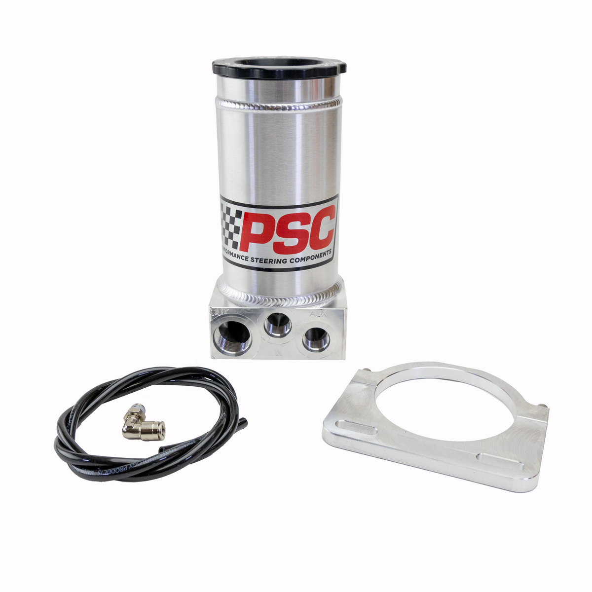 Mechanical component with PSC logo on a white background