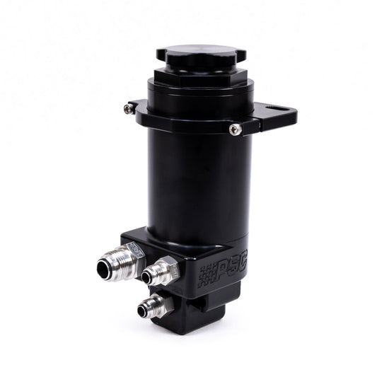 Pro Touring Billet Remote Power Steering Reservoir – Black Anodized
