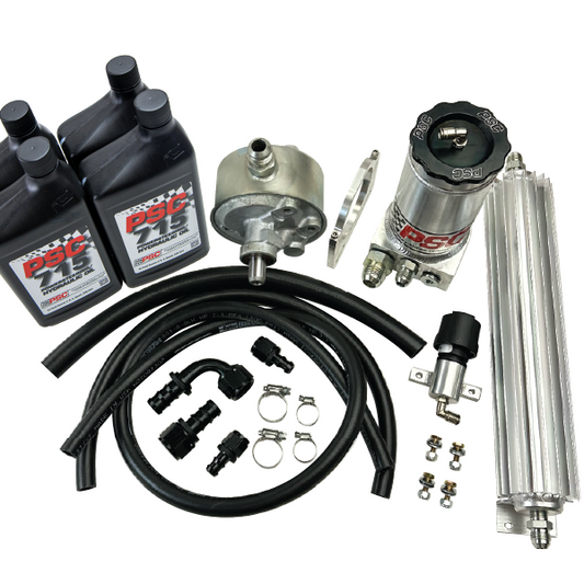 Fuel system components including injectors, hoses, and metal parts on a white background