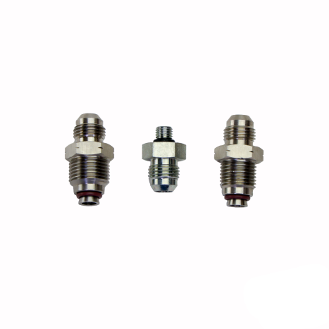 Three metal connectors on a white background with PSC logo.