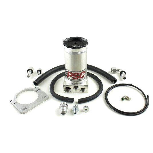 PSC fuel pump kit with hoses and connectors on a white background