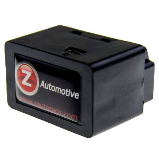 Z Automotive Tazer for JL/JT mini programer. The outside of the box is black plastic with a Z Automotive logo. The background of the image is white. 